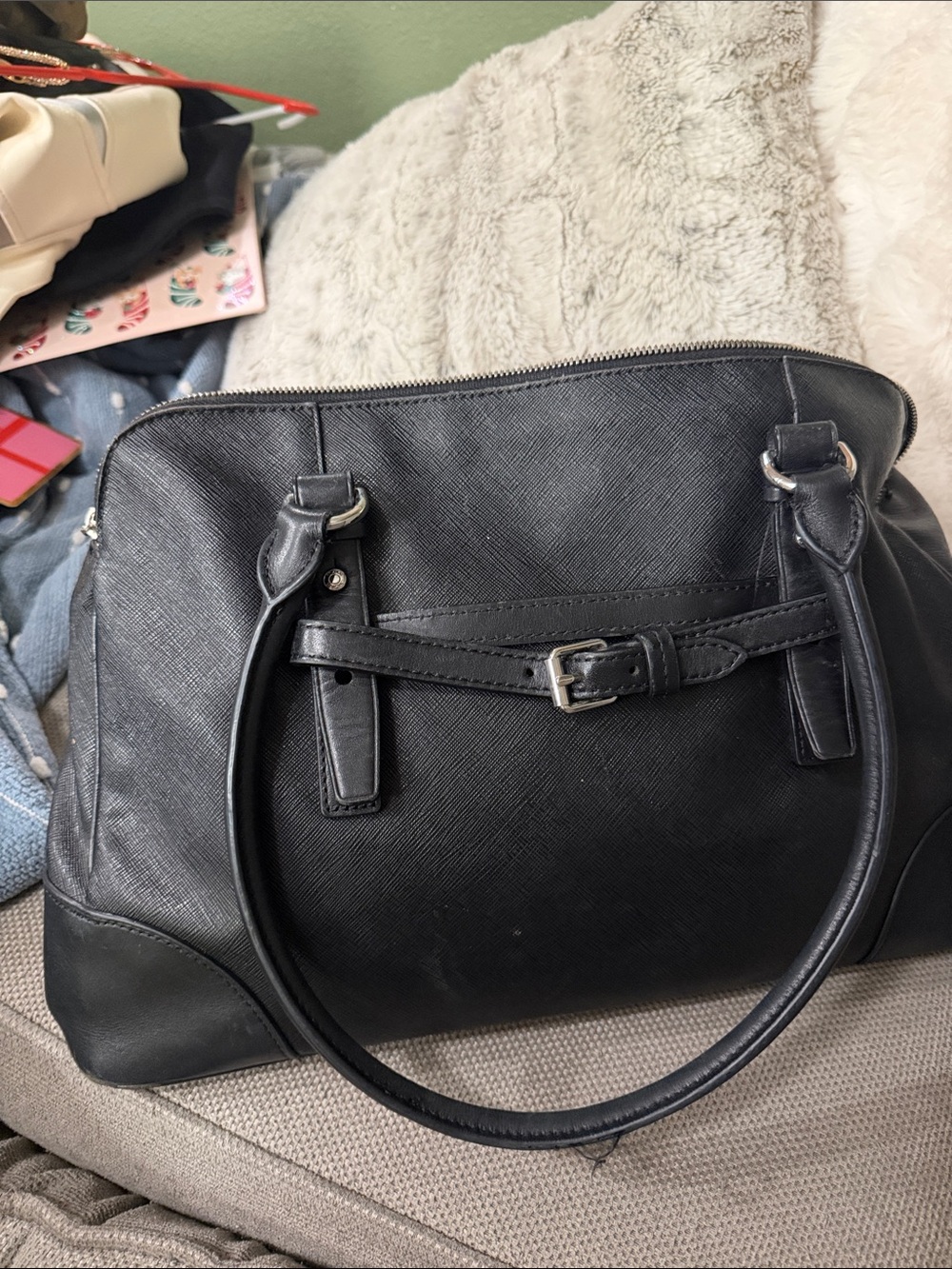 Black leather tumi - Picture 2 of 3